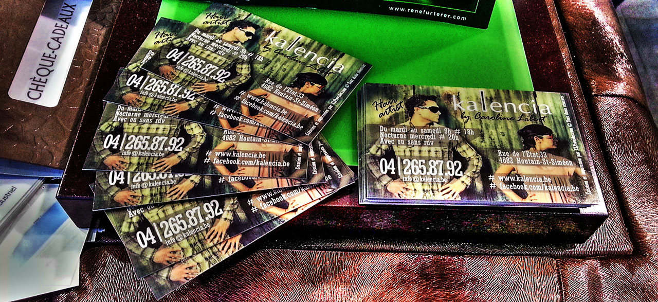 Cartes de visite du salon Kalencia